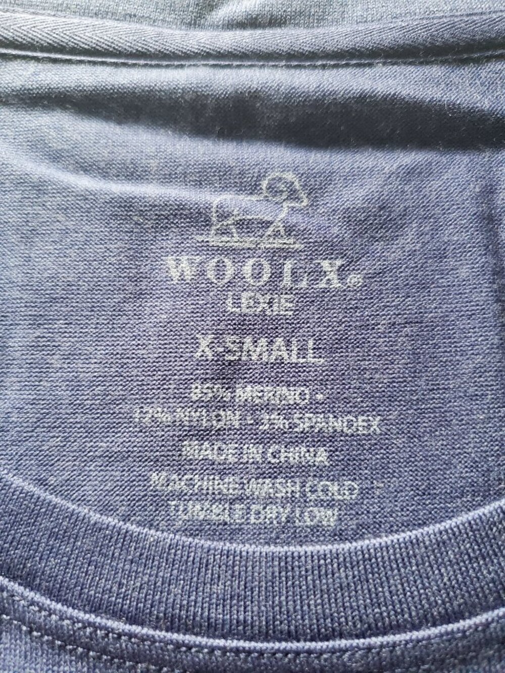 Woolx Lexie Merino Wool Blend Dress & Cover-up XS Ink Blue - Picture 3 of 11